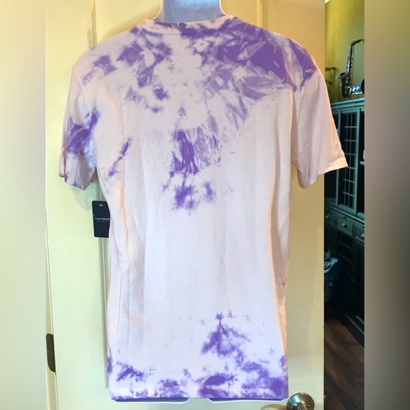 Lucky Brand purple tie dyed short sleeve shirt NWT SIZE M. UNISEX - Picture 2 of 7